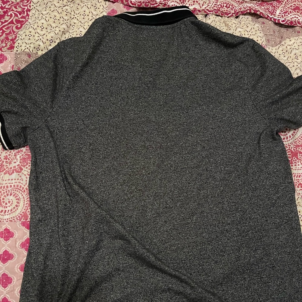 Men’s grey and black Michael Kors polo shirt
